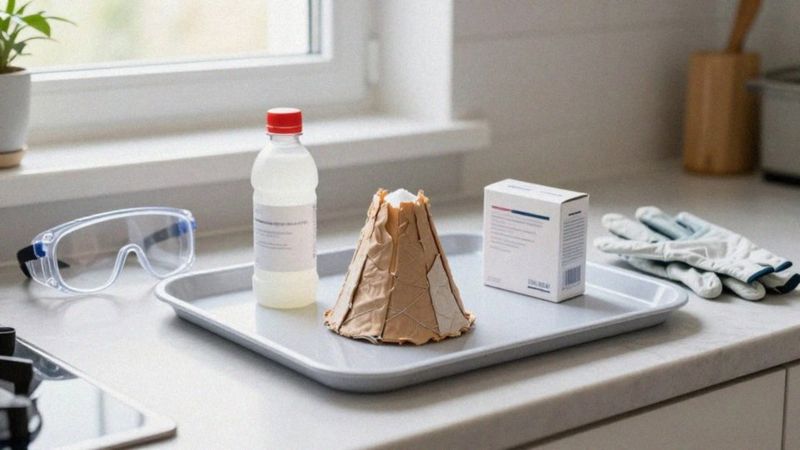 Jak bezpiecznie przeprowadzić eksperyment z domowym wulkanem?