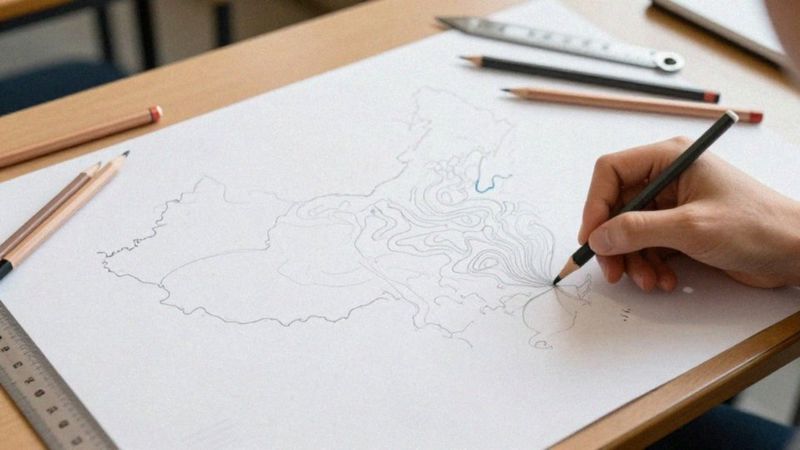 Jak wyznaczyć poziomice i przenieść je na papier?