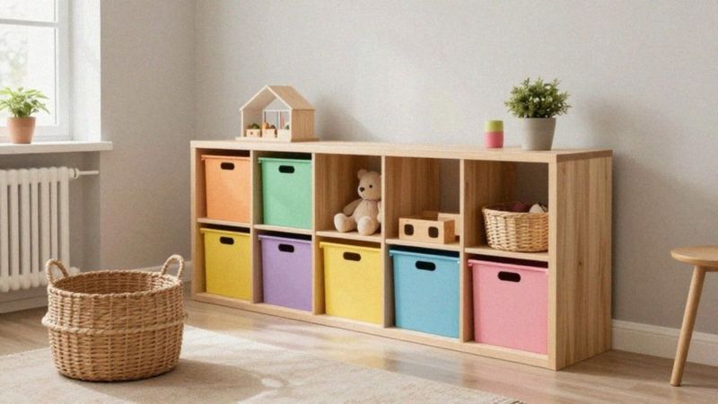 Jak zorganizować przechowywanie zabawek w salonie?