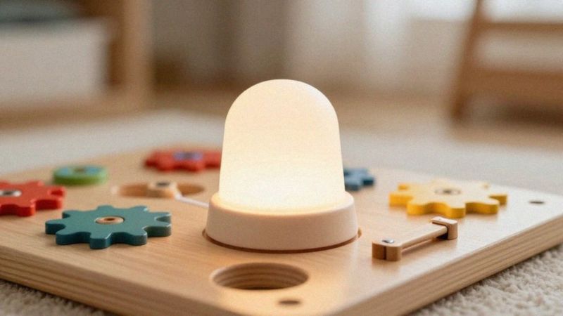 Jak lampka do tablicy manipulacyjnej wspiera rozwój dziecka?