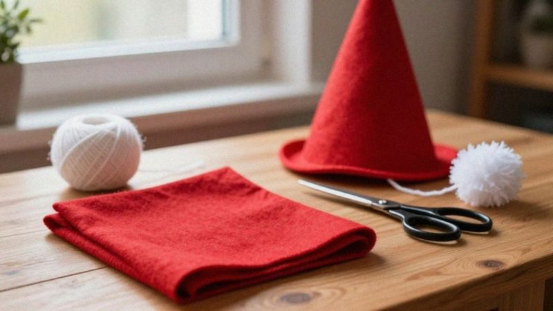 Jak wykonać czapkę i pompon skrzata?
