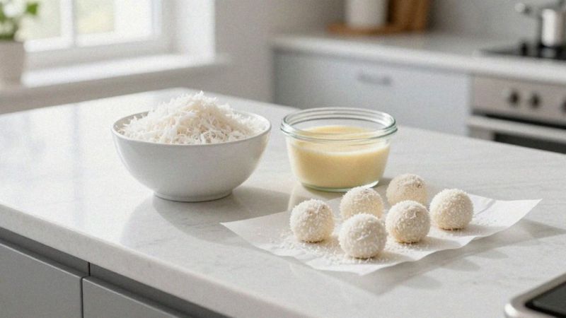 Jak przygotować kuleczki kokosowe w 10 minut?