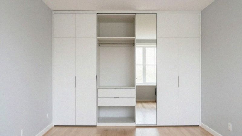 Jak zaprojektować pojemną szafę w zabudowie w pokoju 11m2?