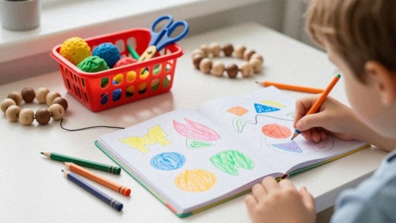 Jak poprawić płynność ruchów i siłę nacisku u czterolatka?