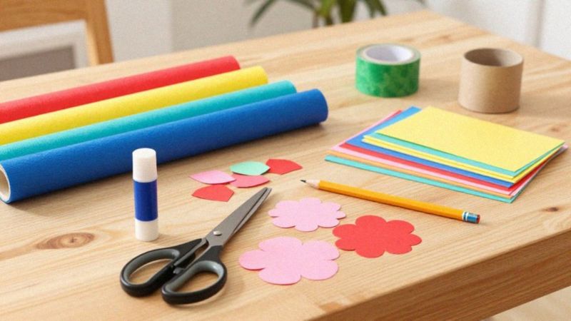Z jakich materiałów zrobić kwiatki z papieru?