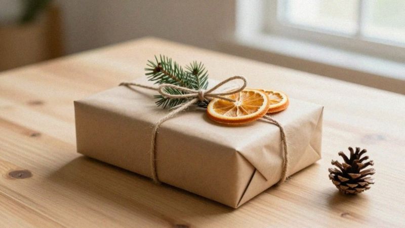 Jak ozdobić prezent naturalnymi materiałami i wstążką?