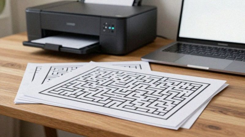 Jak pobrać trudne labirynty do druku w formacie PDF?