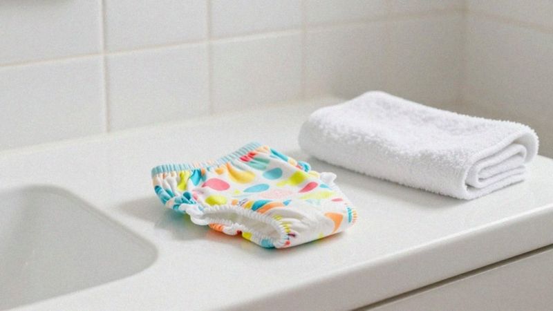 Jak dopasować pieluchę na basen?