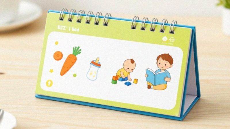 Jakie porady karmienia i zabaw znajdziesz w kalendarzu?