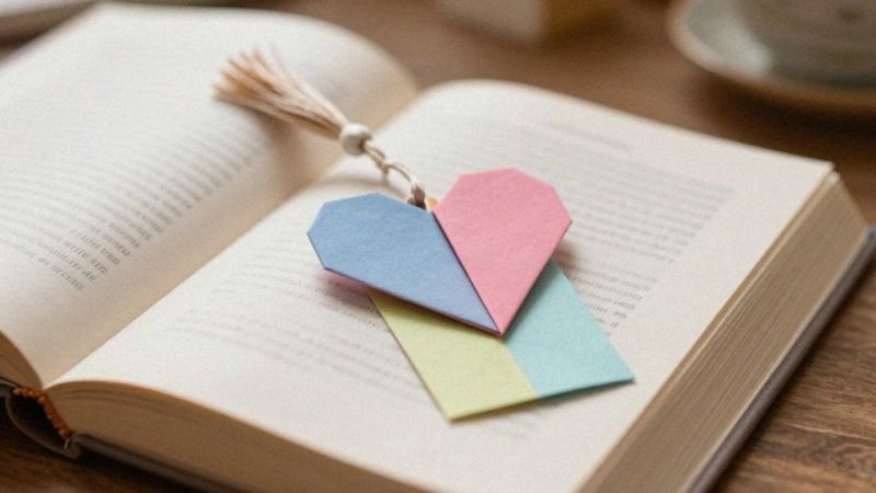 Jak zrobić zakładkę origami w kształcie serduszka?