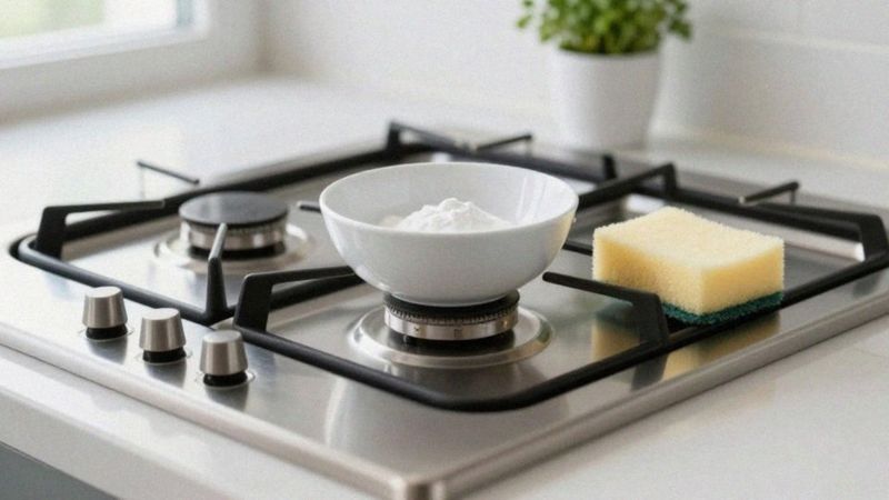Jak usunąć przypalenia z kuchenki ze stali nierdzewnej?