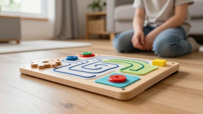 Jak bezpiecznie używać tablicy manipulacyjnej przed trzecim rokiem życia?