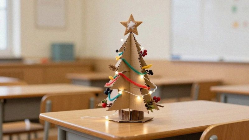 Czy choinka z kartonu nadaje się na konkurs szkolny?