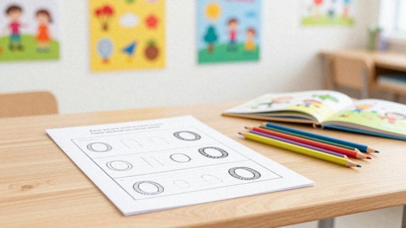 Czy karta pracy z literą O rozwija grafomotorykę?