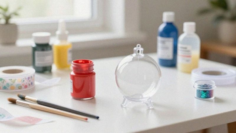 Jakie materiały są potrzebne do bombek plastikowych?