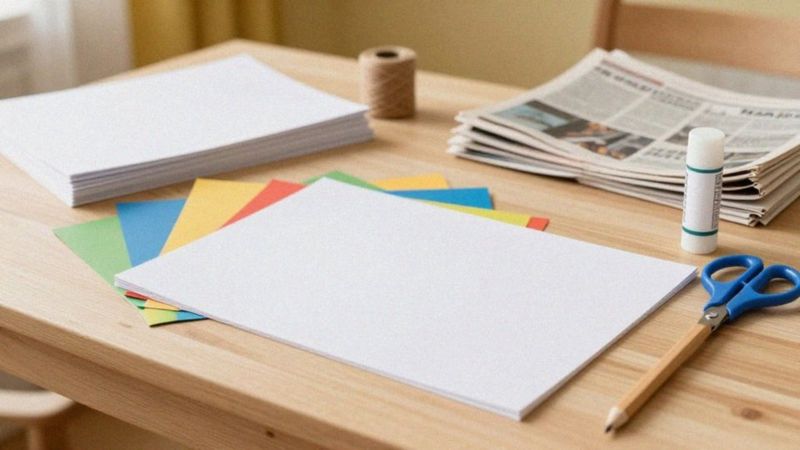Jakie materiały są potrzebne do prac z papieru?