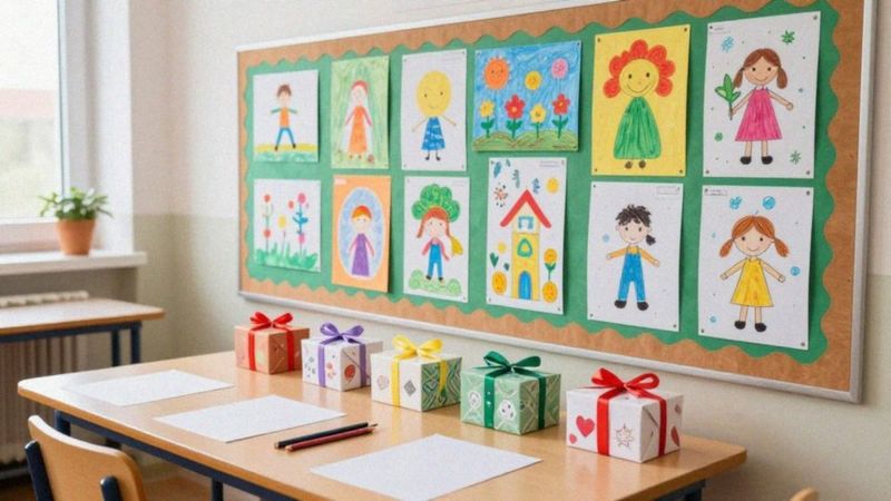 Jak przygotować prace do wystawienia i pamiątki dla rodziców?