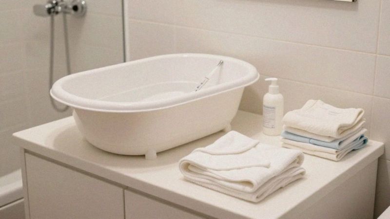 Jak przygotować przestrzeń do kąpieli noworodka?
