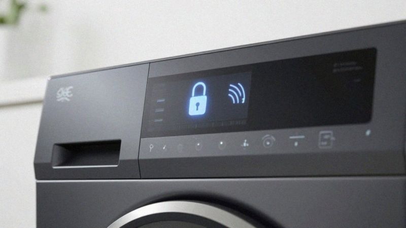 Które ikony sygnalizują blokadę drzwi i Wi‑Fi?