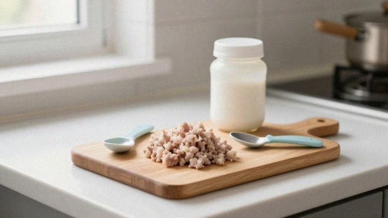 Ile mięsa mielonego wieprzowego podawać niemowlakowi dziennie?