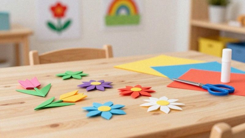 Czy kwiaty wiosenne z origami nadają się dla dzieci?