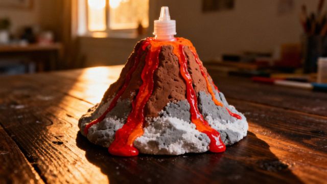Jak zrobić wulkan z masy solnej? Krok po kroku do efektownej erupcji
