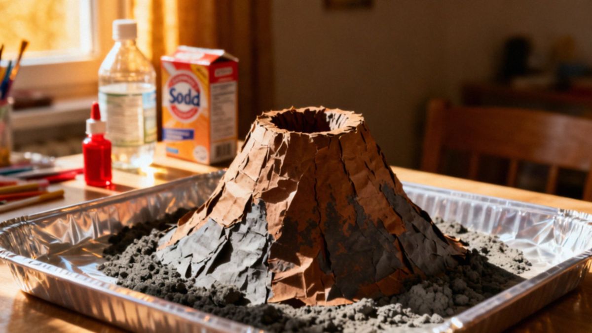 Jak zrobić wulkan z papieru? Krok po kroku do spektakularnej erupcji
