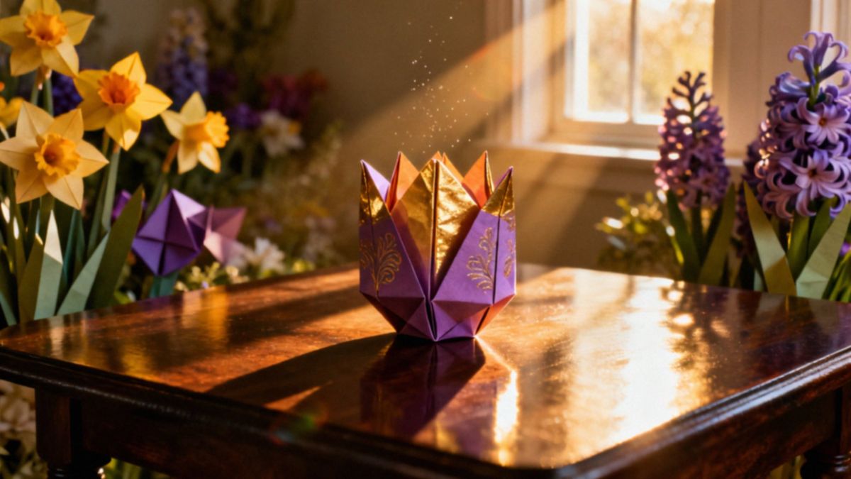 Kwiaty wiosenne z origami — jak je stworzyć i wykorzystać?