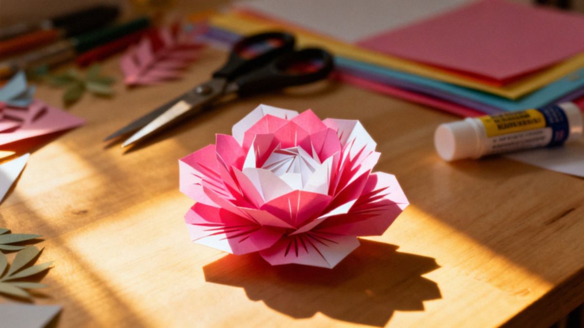 Kwiaty z papieru 3D — jak je zrobić? Przewodnik krok po kroku