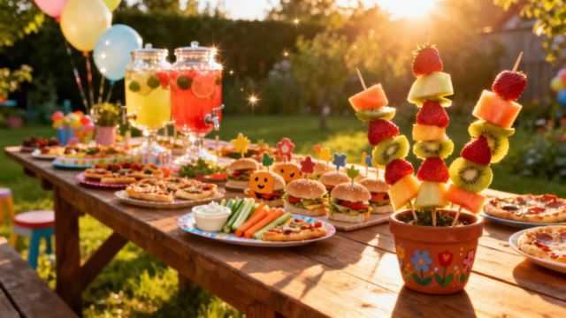 Menu na urodziny dziecka w ogrodzie — inspiracje na pyszne dania i napoje