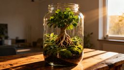Ogród w słoiku bonsai — jak stworzyć samowystarczalny ekosystem?