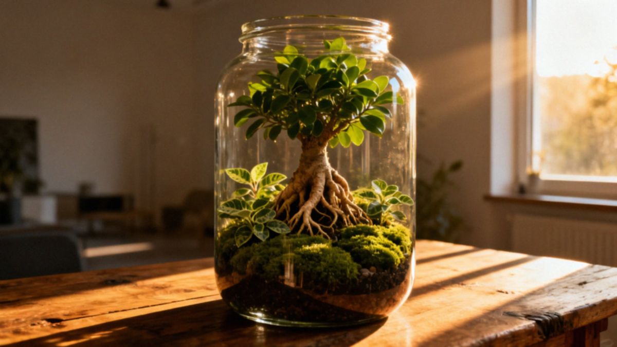 Ogród w słoiku bonsai — jak stworzyć samowystarczalny ekosystem?