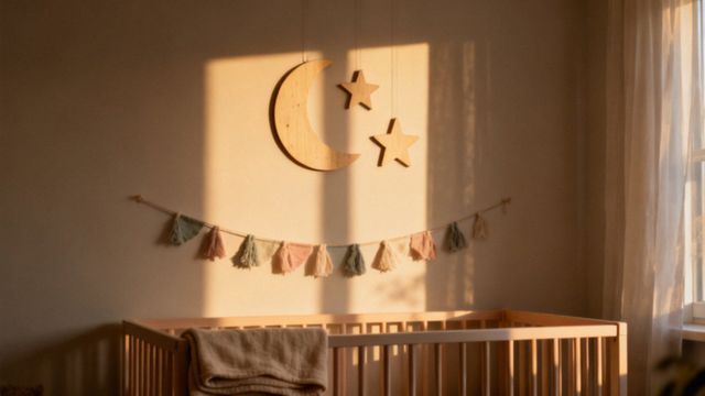 Ściana nad łóżeczkiem dziecka — jak ją zaaranżować i zabezpieczyć?