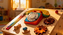 Tablica manipulacyjna z telefonem — jak wspiera rozwój dziecka?